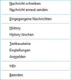 NettSend popup screenshot
